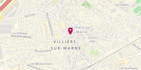 Plan de Agence immobilière l'Adresse Villiers-sur-Marne, 38 Rue du Général de Gaulle, 94350 Villiers-sur-Marne