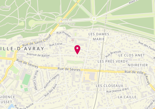 Plan de Immobiliere Bertrand Piedmore, 87 Avenue de Balzac, 92410 Ville-d'Avray
