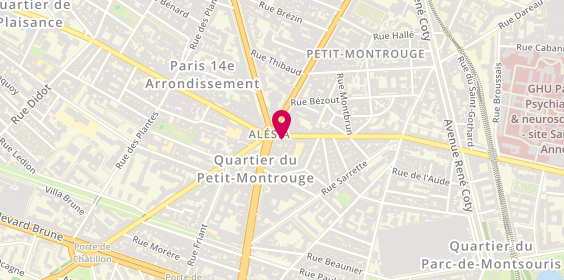 Plan de Alesia Moderne Immobilier A.M.I, 87 Rue d'Alésia, 75014 Paris