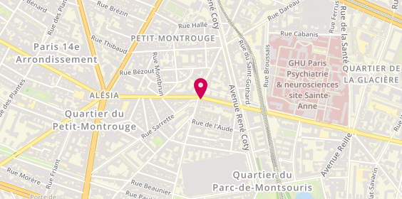Plan de L'Agence du Chalet, 77 Ter Rue de la Tombe Issoire, 75014 Paris