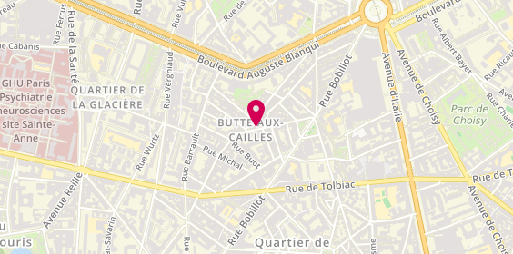 Plan de Actua Immobilier, 26 Rue de la Butte Aux Cailles, 75013 Paris