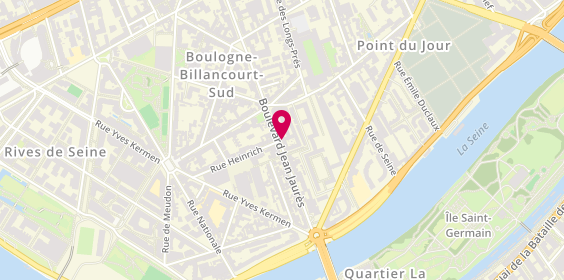 Plan de Agence Jaurès, 247 Bis Boulevard Jean Jaurès, 92100 Boulogne-Billancourt