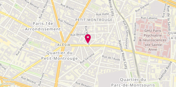 Plan de Laforêt, 32 Rue d'Alésia, 75014 Paris