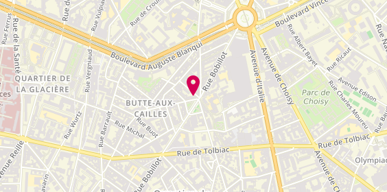 Plan de Butte Aux Cailles Immobilier, 2 Rue de la Butte Aux Cailles, 75013 Paris