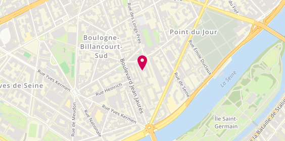 Plan de Chateauvieux-conseil, 7 Rue Neuve Saint-Germain, 92100 Boulogne-Billancourt