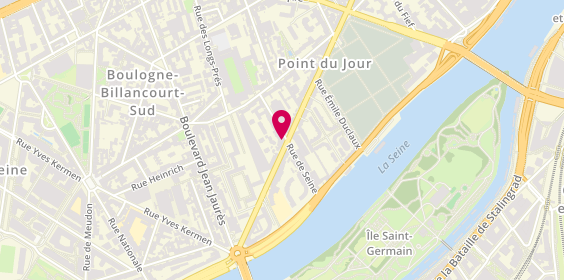 Plan de Philia, 25 Bis avenue Pierre Grenier, 92100 Boulogne-Billancourt