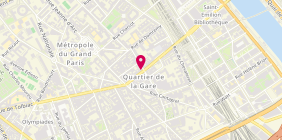 Plan de Agence immobilière l'Adresse Paris 13 Tolbiac, 34 Rue de Tolbiac, 75013 Paris