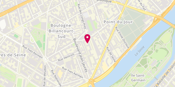 Plan de Foncia Belcourt, 3 Rue Neuve Saint-Germain, 92100 Boulogne-Billancourt