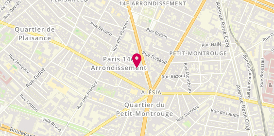 Plan de Excellacte, 4 Rue du Moulin Vert, 75014 Paris