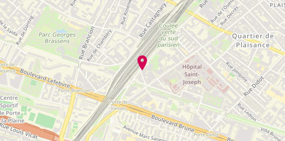 Plan de Belgim Immobilier, 231 Rue Vercingétorix, 75014 Paris