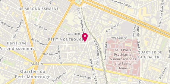 Plan de Agence Immobilière CPH Immobilier - Paris 14 / Montsouris-Dareau, 52 Rue de la Tombe Issoire, 75014 Paris
