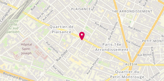 Plan de Rafaël Immobilier, 153 Rue d'Alésia, 75014 Paris