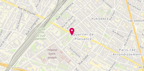 Plan de Cabinet Scetbon - Expertise immobilière expropriation, 203 Rue d'Alésia, 75014 Paris