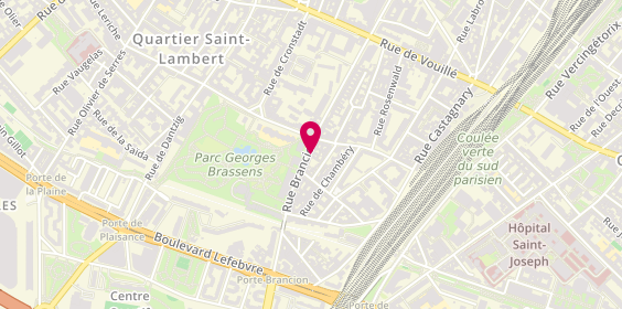 Plan de Agence Immobiliere de Paris, 77 Rue Brancion, 75015 Paris