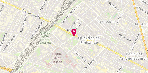 Plan de Immotact, 207 Rue d'Alésia, 75014 Paris