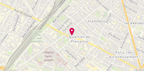 Plan de Guy Hoquet l'Immobilier, 164 Rue d'Alésia, 75014 Paris
