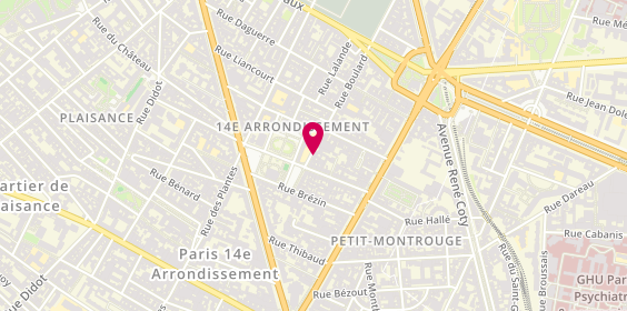 Plan de A B c'Immobilier, 43 Rue Boulard, 75014 Paris