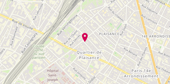 Plan de Home Conseils Paris, 1Bis Avenue Villemain, 75014 Paris