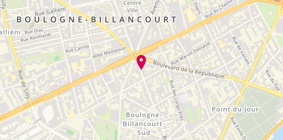 Plan de R & B Immobilier, 209 Boulevard Jean Jaurès, 92100 Boulogne-Billancourt