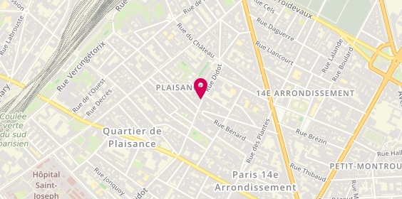 Plan de Etude Gite, 18 Rue Didot, 75014 Paris