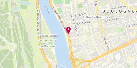 Plan de Moliere Immobilier, 21 Quai Alphonse le Gallo, 92100 Boulogne-Billancourt