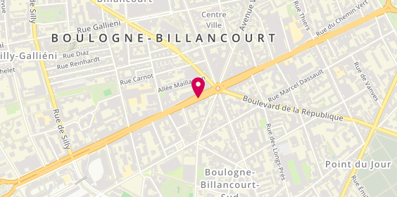 Plan de Century 21 Prestimmo Conseil, 5 avenue du Général Leclerc, 92100 Boulogne-Billancourt