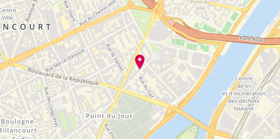 Plan de Asp Seguin, 48 Rue du Point du Jour, 92100 Boulogne-Billancourt