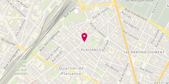 Plan de Dufour et Boutant Associés, 73/75 Rue Raymond Losserand, 75014 Paris