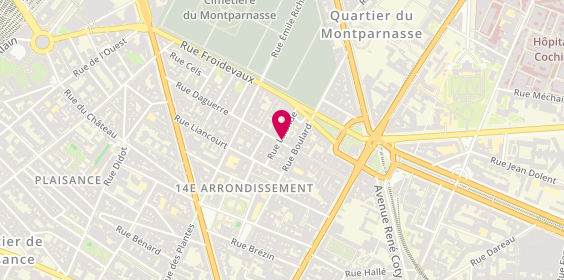 Plan de Agence Martine Immobilier, 34 Rue Daguerre, 75014 Paris