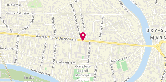 Plan de Stéphane Plaza Immobilier, 160 avenue Pierre Brossolette, 94170 Le Perreux-sur-Marne