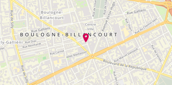 Plan de Gaspar Immobilier, 168 Boulevard Jean Jaurès, 92100 Boulogne-Billancourt