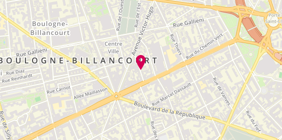 Plan de Anne Hurel Immobilier, 14 Rue Rieux, 92100 Boulogne-Billancourt