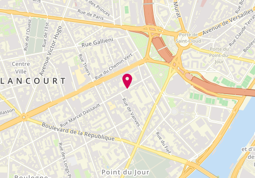 Plan de Immobilière de Lannurien, 47 Rue Marcel Dassault, 92100 Boulogne-Billancourt