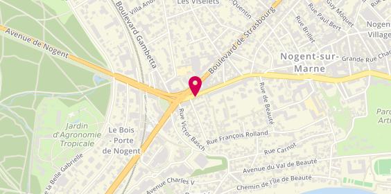 Plan de Atexia, 16 grande Rue Charles de Gaulle, 94130 Nogent-sur-Marne