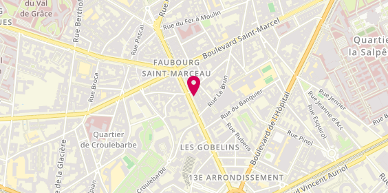 Plan de Tga Les Gobelins, 39 avenue des Gobelins, 75013 Paris
