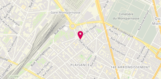 Plan de Ccf Patrimoine, 109 Rue du Chateau, 75014 Paris