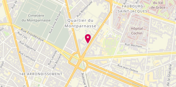 Plan de Hanser Immobilier, 94 avenue Denfert Rochereau, 75014 Paris