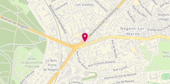 Plan de Agence immobilière Nexity, 2 Boulevard de Strasbourg, 94130 Nogent-sur-Marne