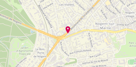 Plan de Agence immobilière- ANNE CAROLE IMMOBILIER- NOGENT SUR MARNE, 4 Boulevard de Strasbourg, 94130 Nogent-sur-Marne
