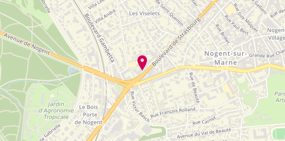 Plan de L'Adresse, 11 Boulevard de Strasbourg, 94130 Nogent-sur-Marne