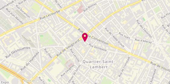Plan de City 15, 8 Rue Dombasle, 75015 Paris