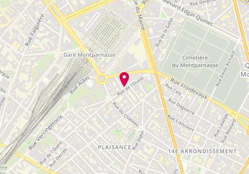 Plan de VAZ DA Cruz Antonio, 36 Rue de l'Ouest, 75014 Paris