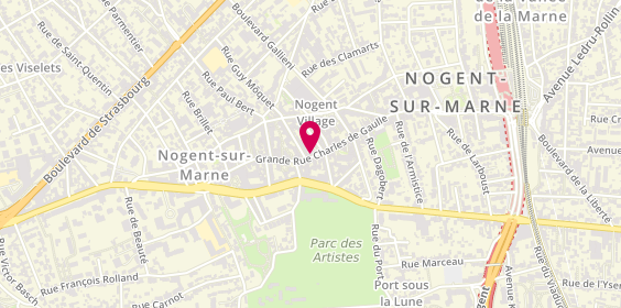 Plan de Orpi Agences No1, 121 grande Rue Charles de Gaulle, 94130 Nogent-sur-Marne