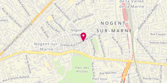 Plan de Diva S.A.S, 134 grande Rue Charles de Gaulle, 94130 Nogent-sur-Marne