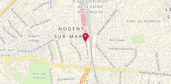 Plan de Agence SILENTIO (Détective Privé), 2 Boulevard Albert 1er, 94130 Nogent-sur-Marne