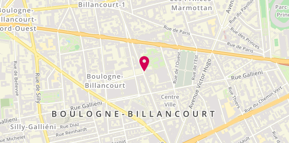 Plan de Astime, 101 Boulevard Jean Jaures, 92100 Boulogne-Billancourt