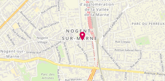 Plan de L'Adresse, 176 grande Rue Charles de Gaulle, 94130 Nogent-sur-Marne