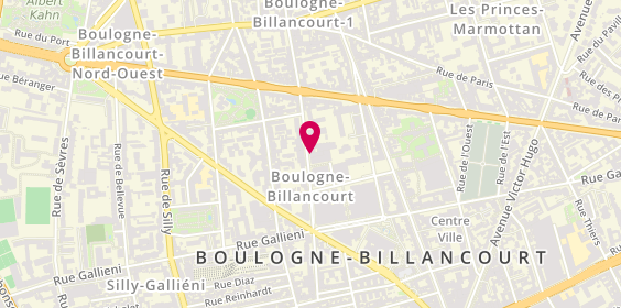 Plan de Grellier Immobilier, 117 Rue d'Aguesseau, 92100 Boulogne-Billancourt