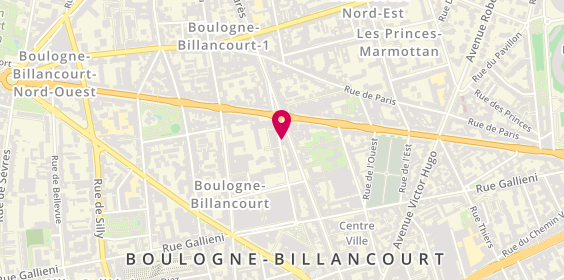 Plan de Agence des Passages, 13 Saussière, 92100 Boulogne-Billancourt