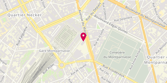 Plan de Legendre Immobilier, 66 avenue du Maine, 75014 Paris